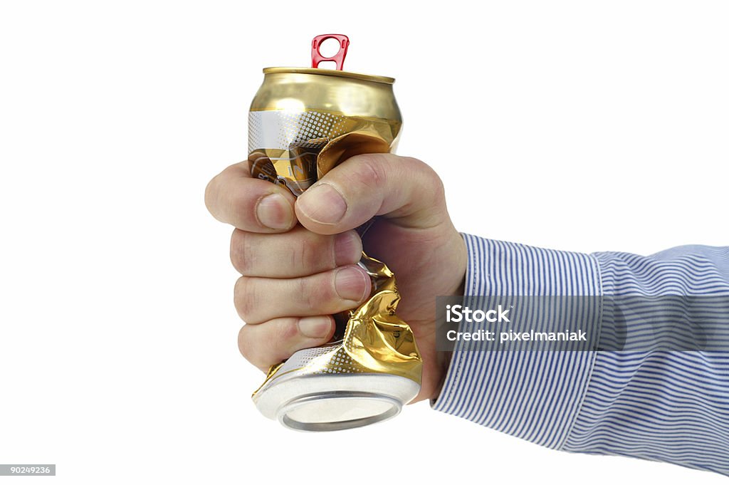 Esmagado cerveja-pode - Royalty-free Esmagado Foto de stock