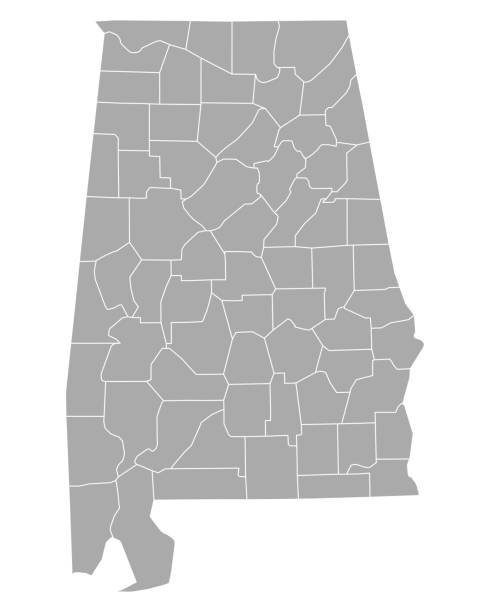 Map of Alabama Map of Alabama alabama stock illustrations