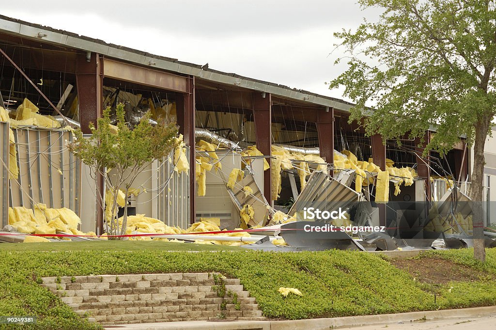 Tornado beschädigt - Lizenzfrei Beschädigt Stock-Foto