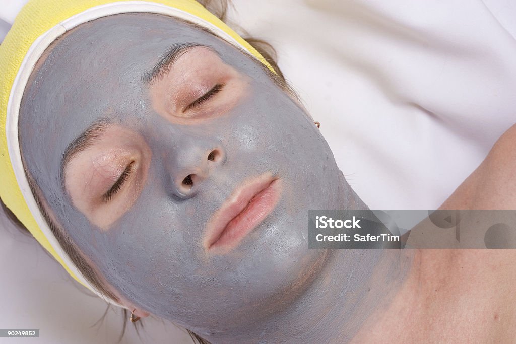 Recuperação e tratamento facial da Mulher - Foto de stock de Adulto royalty-free