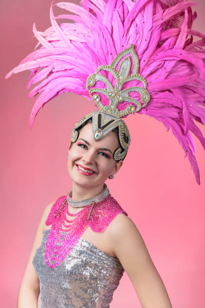istock Beautiful woman in carnival costume . 902500862