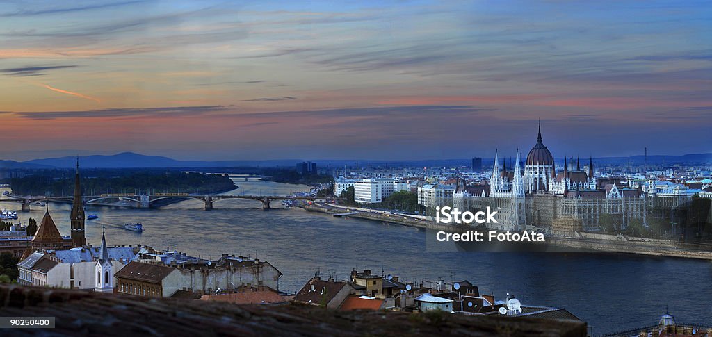 Budapest-Landschaft - Lizenzfrei Donau Stock-Foto