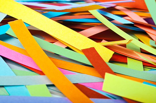Paper Strips In Rainbow Colors Can Use As Background Stock Photo - Download  Image Now - iStock