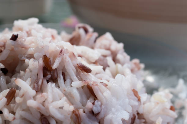 istock Jasmine rice in glass plate 902505666