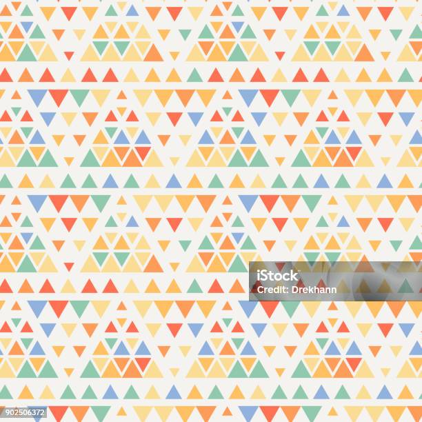 Seamless Triangle Halftone Gradient Pattern Stock Illustration ...