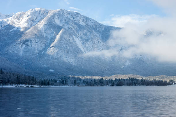 istock Mountains with snow over the lake 902506474