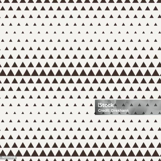 Seamless Triangle Halftone Gradient Pattern Stock Illustration ...