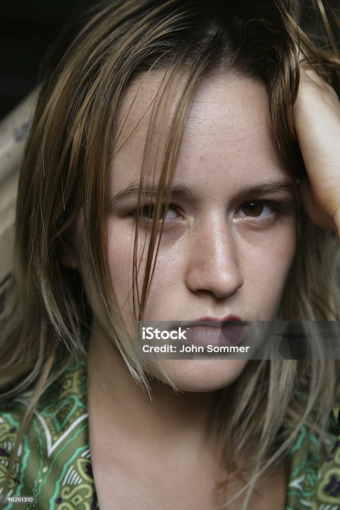 Ragazza triste - Foto stock royalty-free di Adolescente