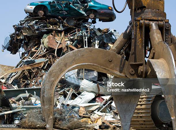 Schrottyard Claw Stockfoto und mehr Bilder von Altmetall - Altmetall, Recycling, Aluminium