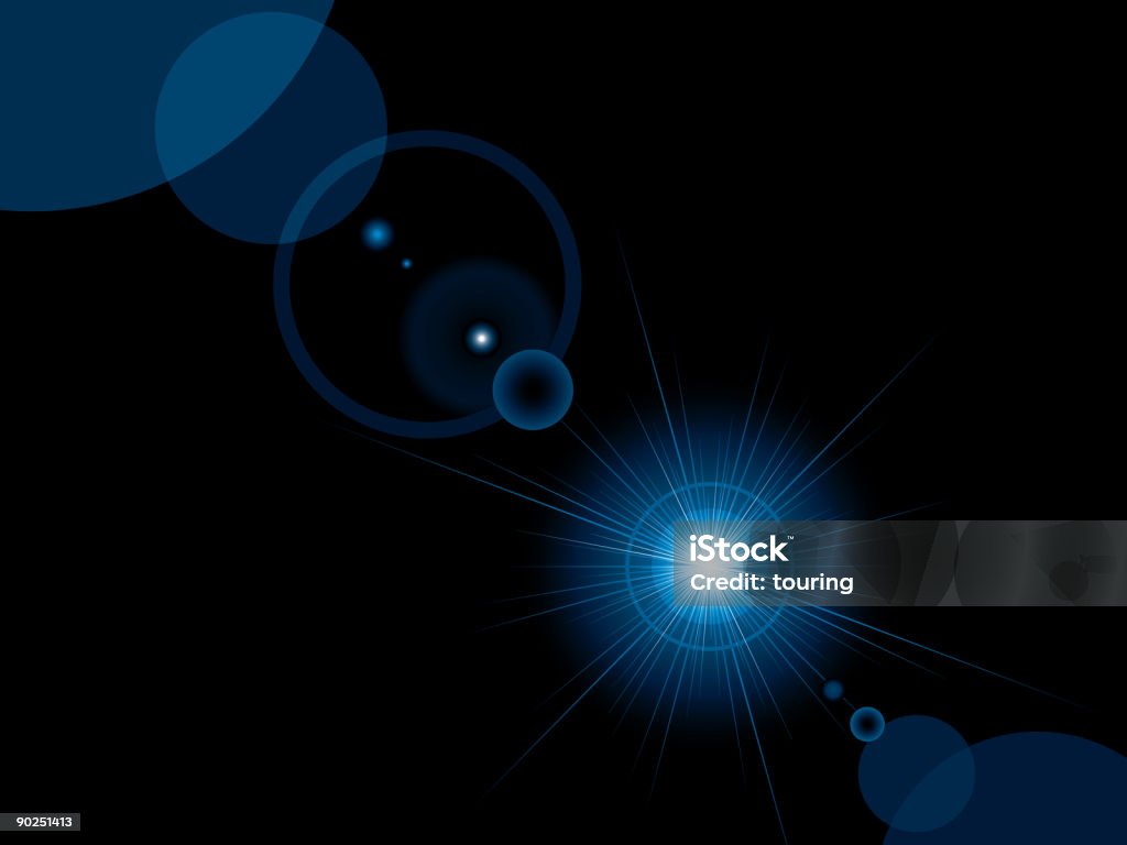 Blue lens flare  Backgrounds stock illustration