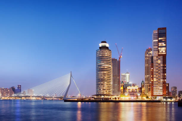 istock Rotterdam City Skyline at Twilight 902517510