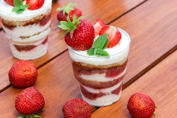 istock Trifle, cake sponge with white cream 902536496