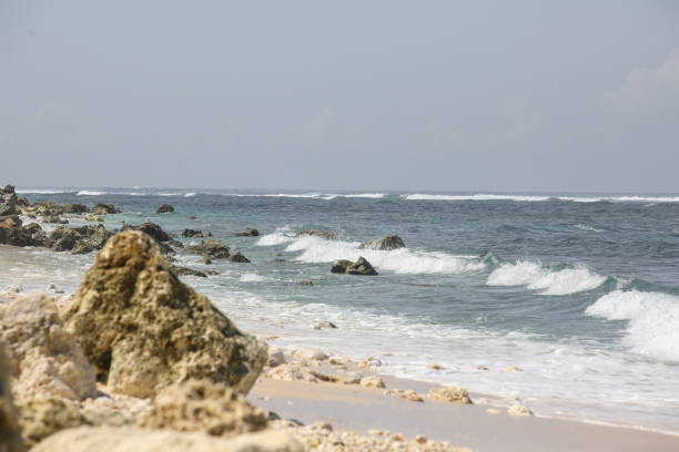 istock Beautiful hidden beach, no people 902545566