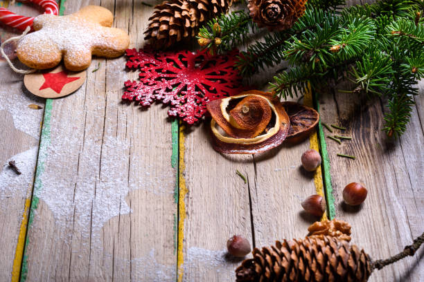 istock Ingredients for selebrating Christmas. Baking cookies. Top view, 902552260