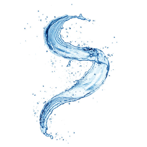istock Abstract shape of water splash, isolated on white background 902564324