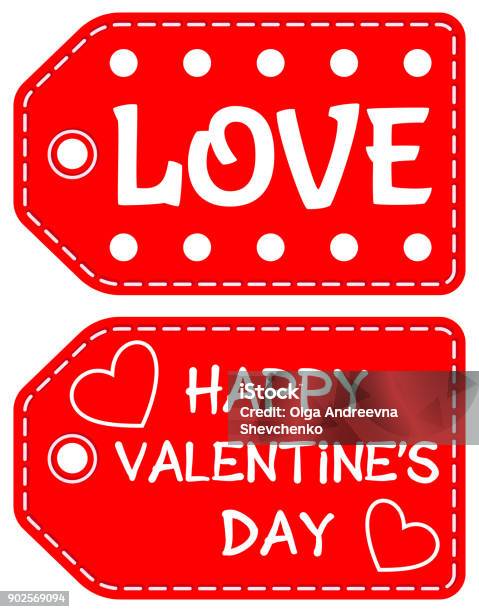 Happy Valentine Day Love Heart Circle Tag Set Stock Illustration - Download Image Now - Mine, Mining - Natural Resources, Valentine Card