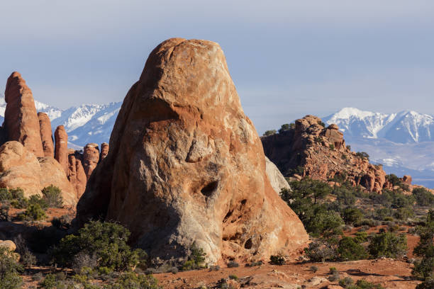 istock Dramatic Red Rock Formations in Arches National Park, Utah 902576454