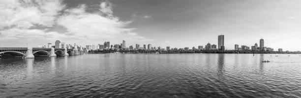 보스턴의 스카이 라인 - boston charles river skyline massachusetts 뉴스 사진 이미지