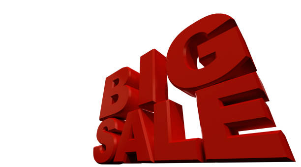 istock 3D rendering of text big sale isolated on white background. 902583574