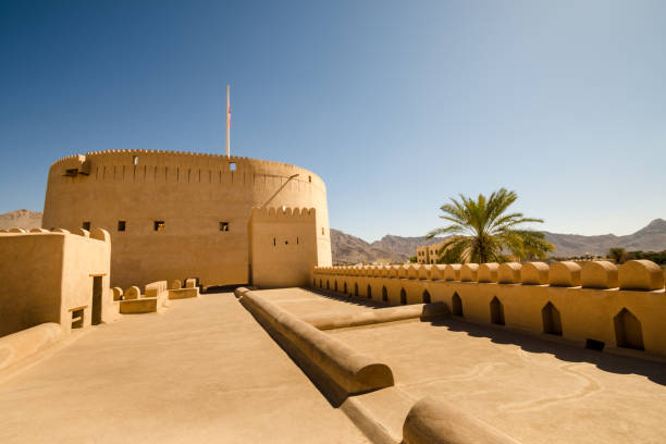 Nizwa, Oman - NOVEMBER 21: Nizwa, Oman Arabian Peninsula Panorama Fort,2017 stock photo