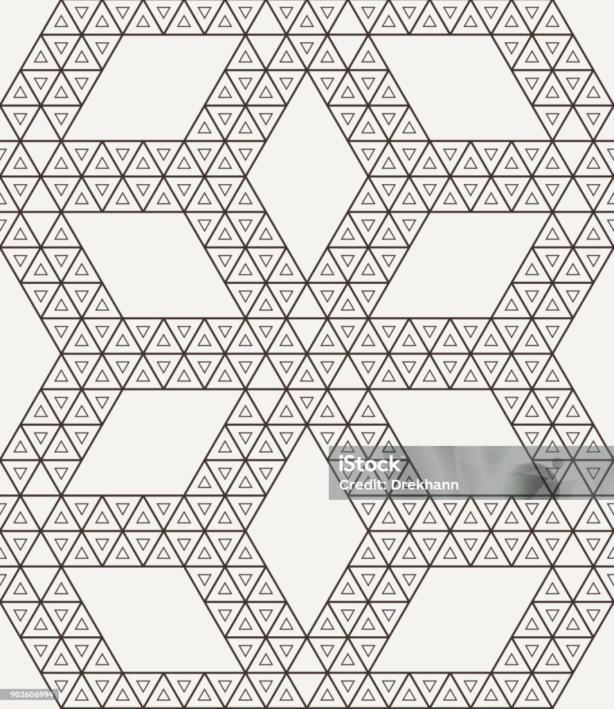 Triangle Pattern Modern Seamless Geometric Triangle Pattern Stock Illustration - Download Image ...