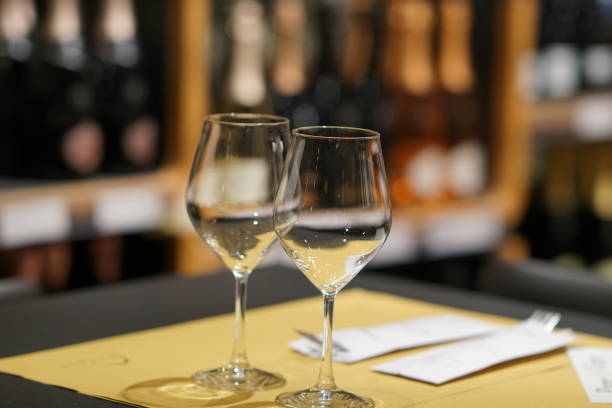 istock Two glasses full of white wine 902609608