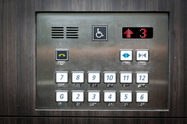 istock Disabled sign in the lift 902617320