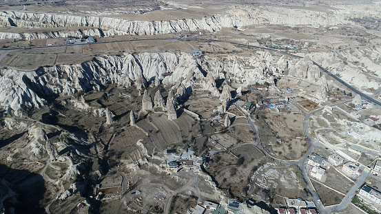 Aerial view of Swords Valley in Cappadocia