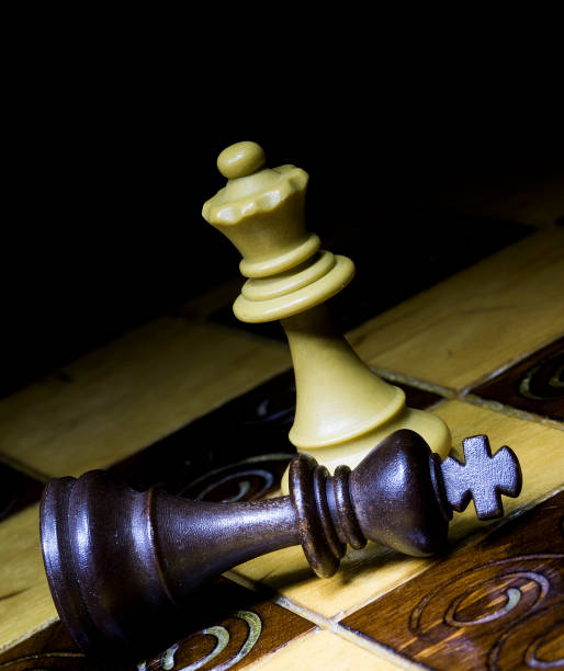 istock Chess photographed on a chessboard 902647628