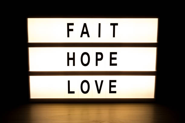 istock Fait hope love light box sign board 902648014