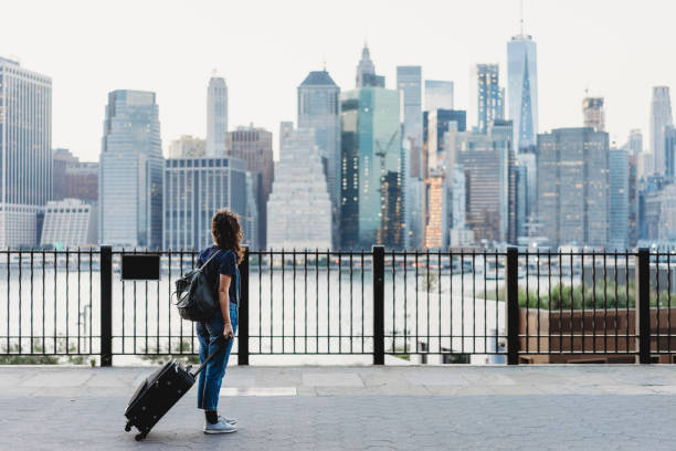 istock Young woman travelling in New York 902658582