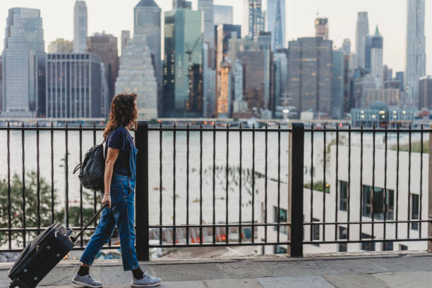 istock Young woman travelling in New York 902658596