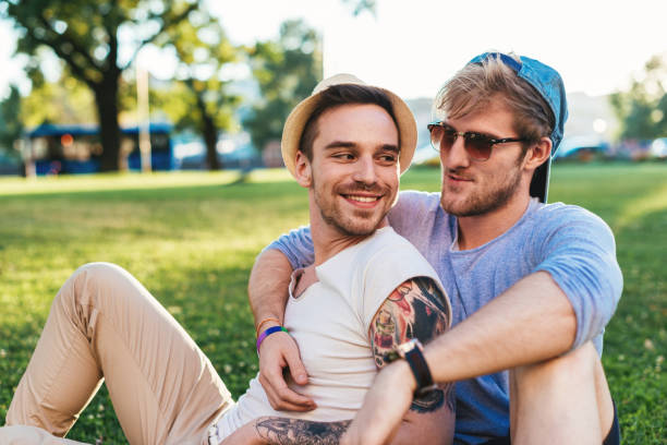 istock Love and intimacy between two handsome man 902658956