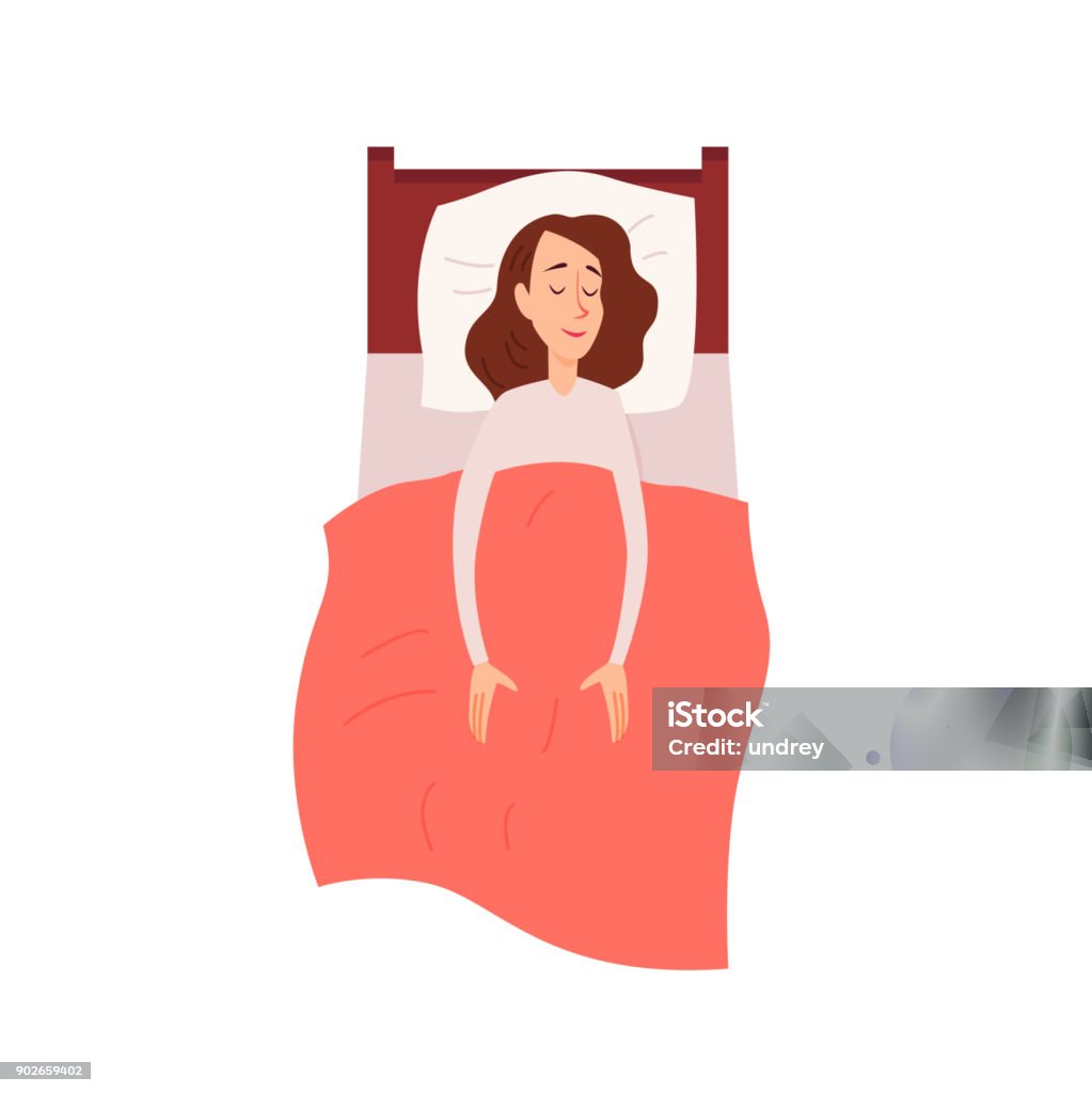 Woman sleeping or dreaming having a rest lying on couch top view Woman sleeping or dreaming having a rest lying on couch top view. Sleeping stock vector