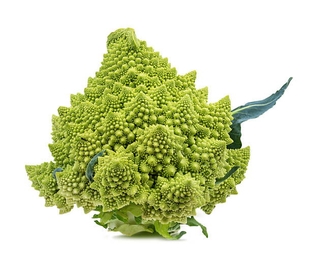 istock Roman cauliflower isolated on white background 902659418