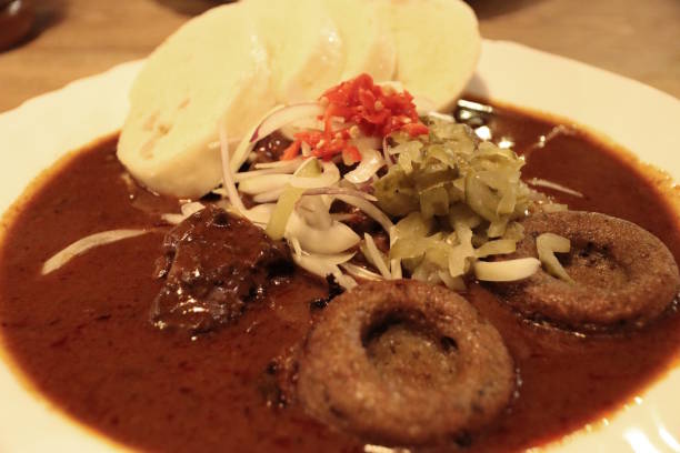 Czech goulash with bread dumplings (Knedliky)