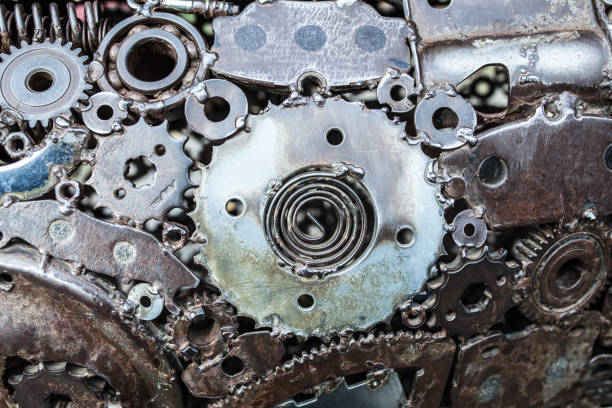 istock Handicraft metal artwork from used spare parts 902677454