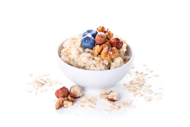 istock Oatmeal porridge in bowl 902677612