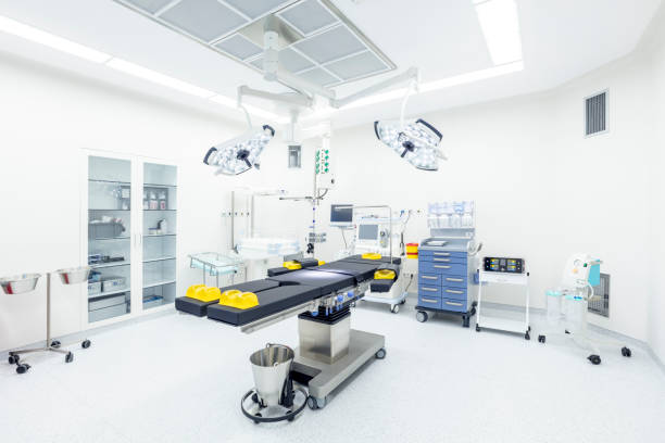 istock Modern hospital operating room with monitors and equipment 902677664