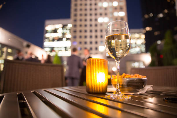 istock wine with candle and buildings 902680096