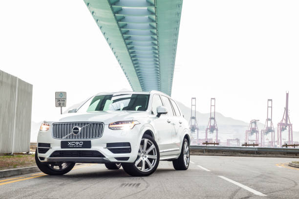 Volvo XC90 Twin Turbo 2017 Test Drive Day Hong Kong, China May 31, 2017 : Volvo XC90 Twin Turbo 2017 Test Drive Day May 31 2017 in Hong Kong. volvo stock pictures, royalty-free photos & images