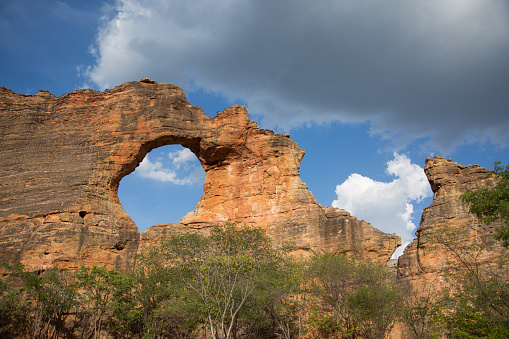 Rock formation rise above the valleys in Utah, USA.  Many will come to experience the rock formations each year. There structures demonstrate the art of nature though the years and weather conditions.