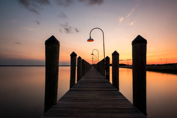 Pier at Sunset in a bay