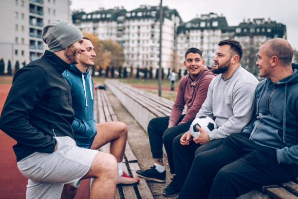 istock Guys haveing fun after the play 902697220
