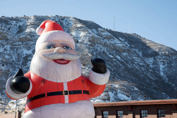 istock Inflatable Santa Claus in downtown Durango, Colorado 902706536