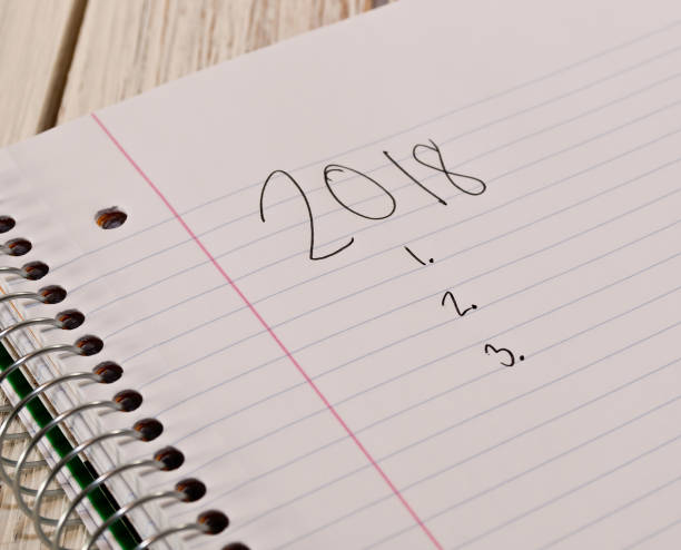 istock 2018 to do list written on a notebook page 902712986