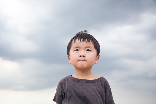 Portrait of Japanese boy.