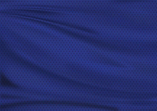 navy blue textile sport background navy blue textile background, illustration sports jersey stock pictures, royalty-free photos & images