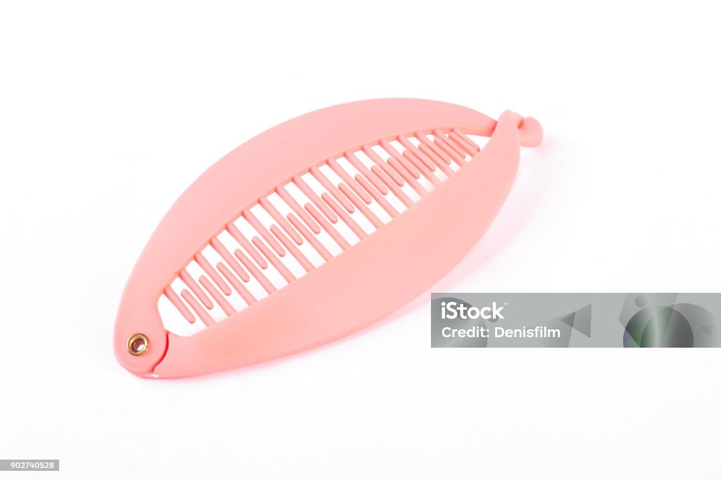 Plastic Pink Banana Hair Clip Stock Photo - Download Image Now - Banana, Hair  Clip, Hair - iStock