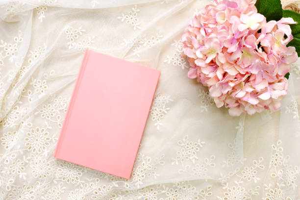 istock the book with flowers on the white background 902747234